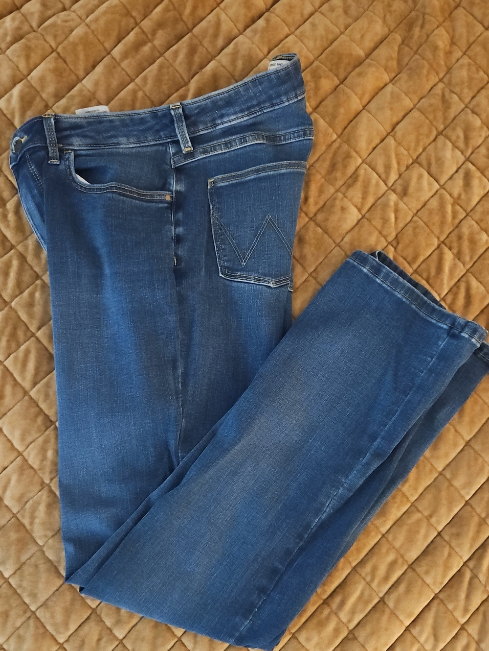 Wrangler Blue Denim Jeans - Picture 2 of 7